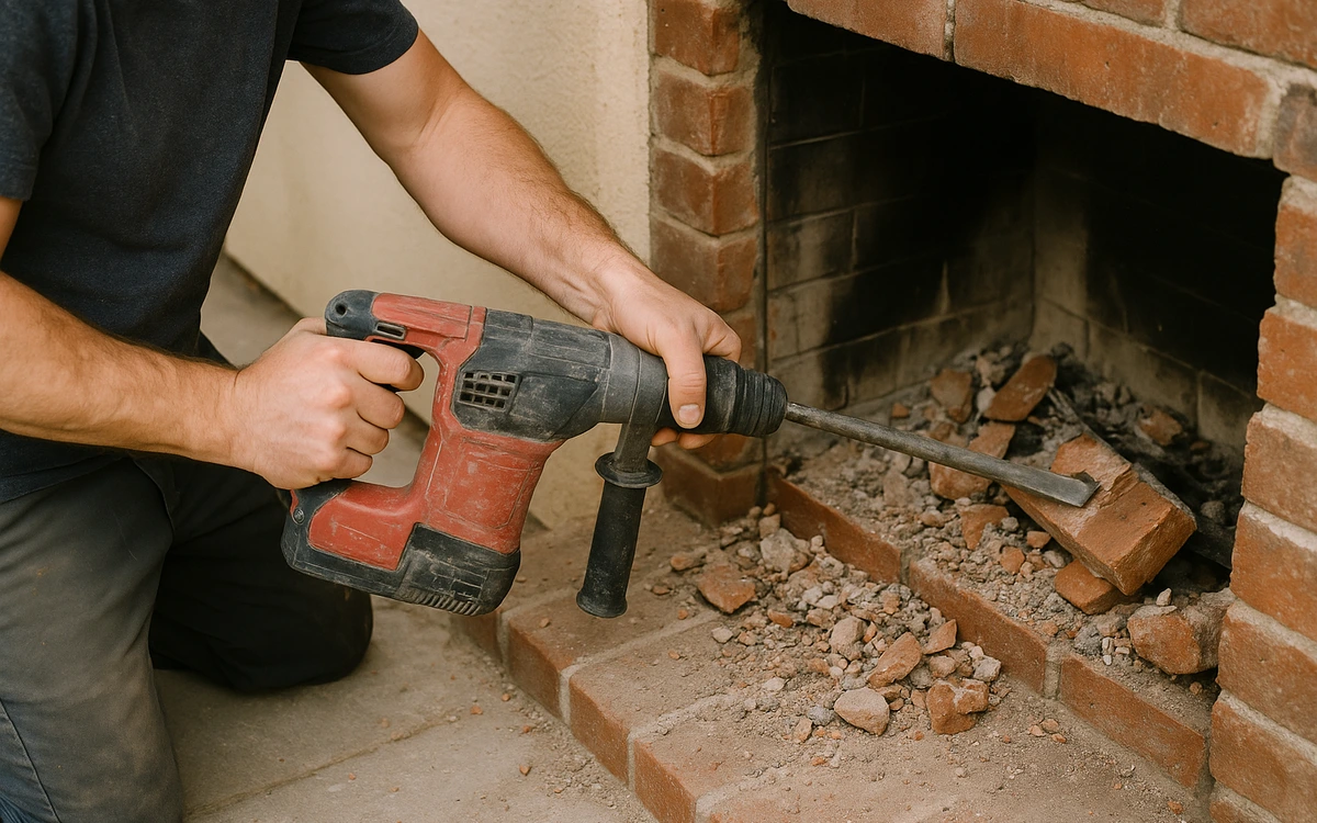 Fireplace removal contractor
